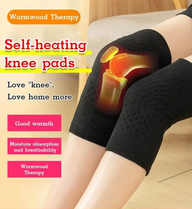 Senile foot chilliness joints cold-proof wormwood heating knee pads