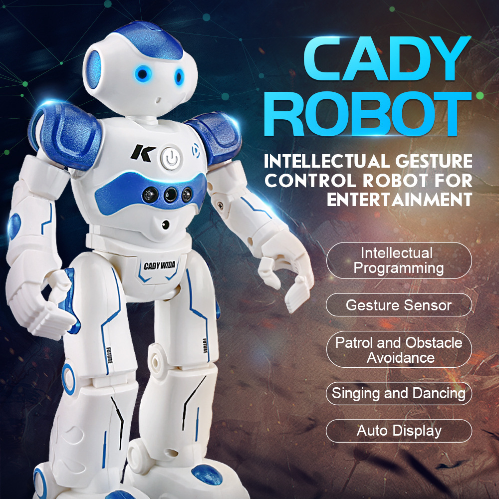 Remote control intelligent programming robot with gesture induction singing and dancing