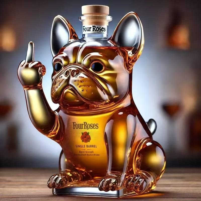 French Bulldog Whiskey Bottle (Non-Alcoholic) – The perfect gift for any whiskey lover!